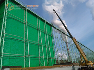 Polyester Fibre Wind Fence for Petroleum Coke Dust Control, 450g/m2, China Windbreak Fence system