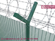 Green Powder Coated Clear VU Mesh Fence | 358 Anti-climb Mesh | Anti-cut | 8 Gauge | HeslyFence China factory sales supplier